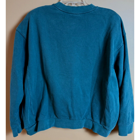 Adidas Sweatshirt Mens Size Large Y2K Spell Out Oversized Cotton EUC - Picture 2 of 8